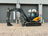 2023 Hyundai HX85A mini excavator, side view