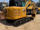 2020 Caterpillar 305.5E2 mini excavator, rear three-quarter view