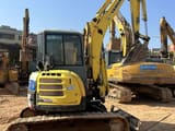 2018 Yanmar VIO55 mini excavator, rear three-quarter view