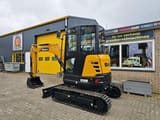 2025 Sany SY35U mini excavator, three-quarter front view