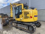 2022 Komatsu PC138US-11 crawler excavator, rear three-quarter view
