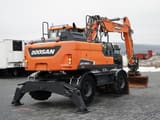 2019 Doosan DX140W wheel excavator rear view