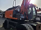 2006 Hitachi Zaxis 130W wheel excavator, side profile view