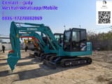 2022 Kobelco SK60 mini excavator, side view