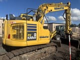 2016 Komatsu PC138US-11 crawler excavator, rear three-quarter view