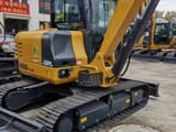 2022 XCMG XE60DA Plus crawler excavator, rear three-quarter view