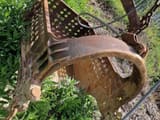 1996 Liebherr 832 SEILBAGGER dragline bucket detail