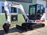 2002 Bobcat 334 mini excavator, side profile view