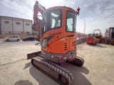 2019 Doosan DX35Z mini excavator rear three-quarter view