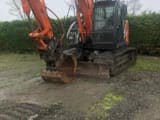 2017 Hitachi ZX135US crawler excavator, front three-quarter view