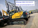 2025 Hyundai HX220L crawler excavator, rear three-quarter view