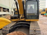 2019 Caterpillar 315D crawler excavator, front view of cab and tracks