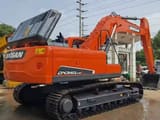 2024 Doosan DX340LC-9C crawler excavator, rear three-quarter view