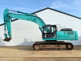 2015 Kobelco SK350LC-9 crawler excavator, side view