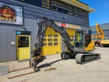 2019 Mecalac 8 MCR crawler excavator, side view