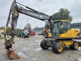 2009 Volvo EW160C wheel excavator, side profile view