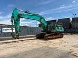 2019 Kobelco SK500LC-10 crawler excavator, side profile view