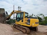 2016 Komatsu PC130-7 crawler excavator, rear three-quarter view