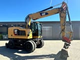 2018 Caterpillar M314F wheel excavator, side view