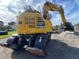 2020 Komatsu PW118MR-11 wheel excavator, rear three-quarter view