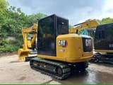 2020 Caterpillar 306E2 mini excavator, rear three-quarter view