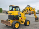 2017 Komatsu PW98MR-8 wheel excavator, rear three-quarter view
