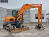 2021 Doosan DX85R-3 mini excavator, side view