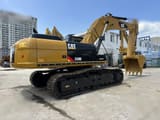 2022 Caterpillar 330D crawler excavator, rear three-quarter view