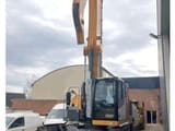 2017 Liebherr LH40 M material handler, rear three-quarter view