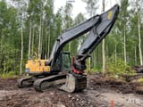 2011 Volvo EC250DL crawler excavator, side profile view