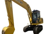 2021 Komatsu PC200 crawler excavator, front three-quarter view