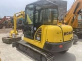 2020 Komatsu PC58 mini excavator, rear three-quarter view