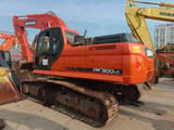 2024 Doosan DX300LC crawler excavator, rear three-quarter view