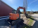 2023 Hitachi Zaxis 85US excavator rear three-quarter view