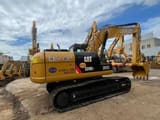 2008 Caterpillar 320D crawler excavator, rear three-quarter view