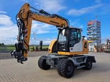 2023 Liebherr A916 Compact wheel excavator, front three-quarter view