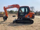 2024 Doosan DX75-9C mini excavator side view