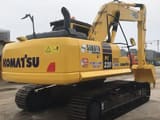 2022 Komatsu PC220 crawler excavator, rear three-quarter view