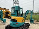 2022 Kubota U35 mini excavator, rear three-quarter view