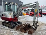2017 Takeuchi TB230 mini excavator, side view