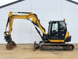 2015 Kubota KX080-4A mini excavator, side view