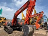 2016 Hitachi ZX200 crawler excavator, front three-quarter view