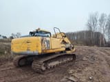 2005 Komatsu PC210 crawler excavator rear three-quarter view