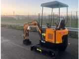 Vicsec 15-Y mini excavator, rear three-quarter view