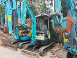 2023 Yanmar VIO 20 mini excavator, front three-quarter view
