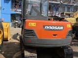 2019 Doosan DH55-V mini excavator, rear view