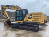 2018 Caterpillar 320 crawler excavator, side view