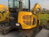 2021 Komatsu PC40MR mini excavator, rear three-quarter view