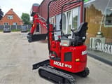 Mole M10 mini excavator, rear three-quarter view