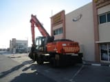 2017 Hitachi ZX360W-3 wheel excavator, rear three-quarter view